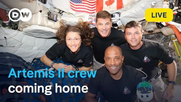 Artemis II Crew Nears Earth Splashdown After Lunar Flyby