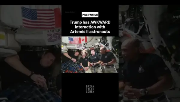 Astronauts Face Trump’s Odd Praise in Awkward Space Chat