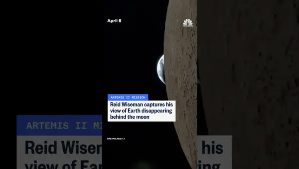 Astronaut’s Moon View Shows Earth Vanish