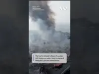 Borneo Fire Rips Through Village, Leaving Thousands Homeless