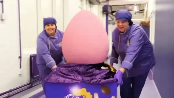 Cadbury Builds Giant Easter Egg Amid Soaring Chocolate Costs