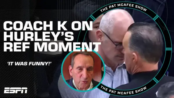 Coach K Defends Hurley’s Ref Interaction