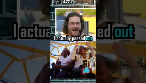 Connor Passes Out on Steel Curtain Roller Coaster!