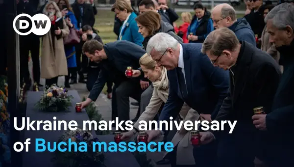 EU Leaders Visit Bucha, Demand Justice for War Crimes