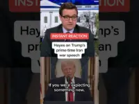 Hayes Critiques Trump’s Iran War Speech, Fact-Checks Claims