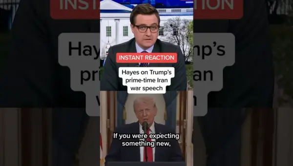 Hayes Critiques Trump’s Iran War Speech, Fact-Checks Claims