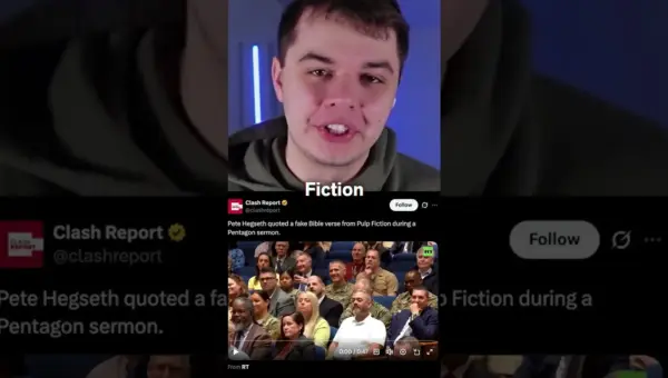 Hegseth Invokes Fictional Scripture, Blurring Faith and Film