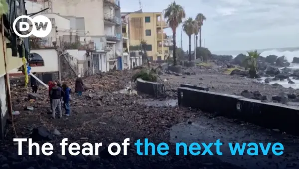 Italy Storm Fury: Family Survives 10m Waves in Sicily