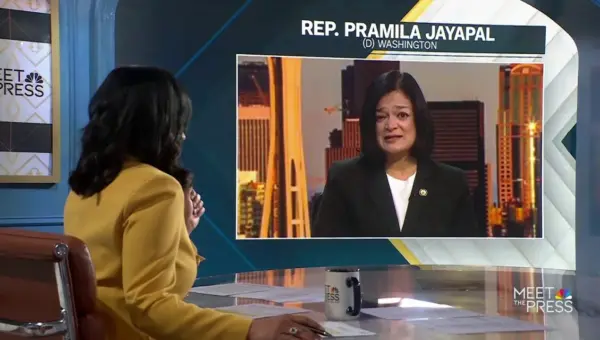 Jayapal Backs Expulsion for Swalwell, Gonzales Amid Abuse Allegations