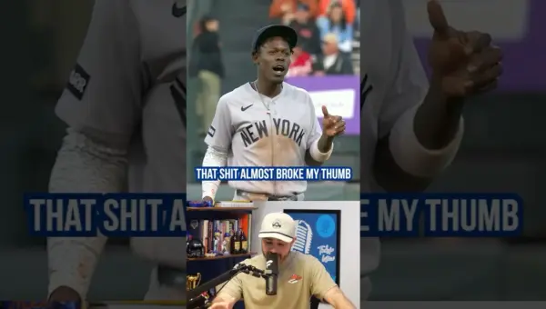 Jazz Chisholm Jr. survives brutal thumb hit, makes insane play