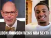 Keldon Johnson Wins Sixth Man Award, Gets Emotional