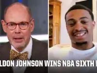 Keldon Johnson Wins Sixth Man Award, Gets Emotional