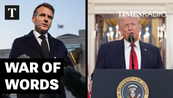 Macron Fires Back at Trump Over Wife Remarks