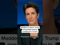 Maddow: Trump Aims to Humiliate Vance into Quitting