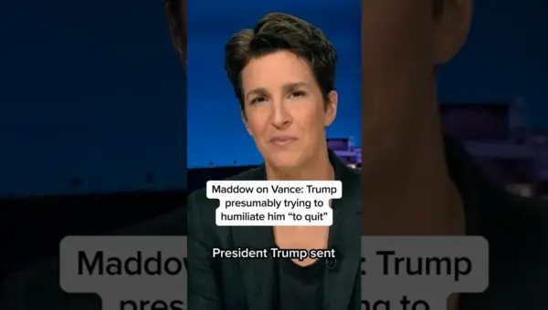 Maddow: Trump Aims to Humiliate Vance into Quitting