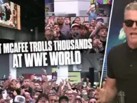 McAfee Mocks WWE Fans Live: “Surprise Nerds!”