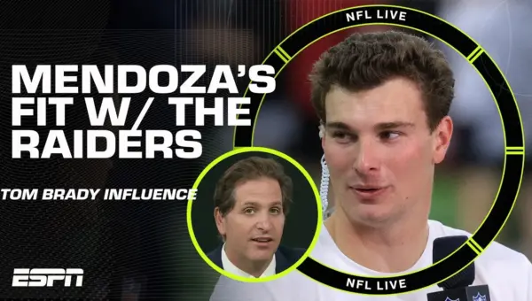 Mendoza ‘Geeked Out’ Meeting Tom Brady in Vegas Visit