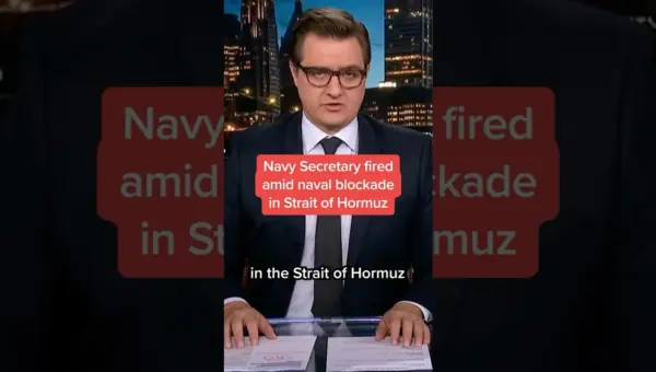 Navy Secretary Out as Tensions Flare in Strait of Hormuz