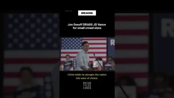 Ossoff Exposes Vance’s Empty Rallies, Highlights Economic Woes