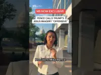 Pence Condemns Trump’s ‘Jesus’ Imagery as Offensive