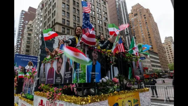Persian Parade Roars for Free Iran on NYC Streets