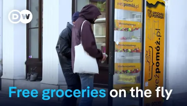 Poland’s ‘Take and Help’ Fridges Nourish Needy Amid Economic Growth