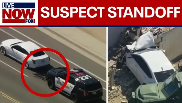 Police Standoff Erupts After California Car Chase Ends in Crash