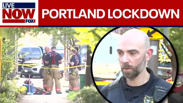Portland Standoff: Man with Knife Confronts Firefighters