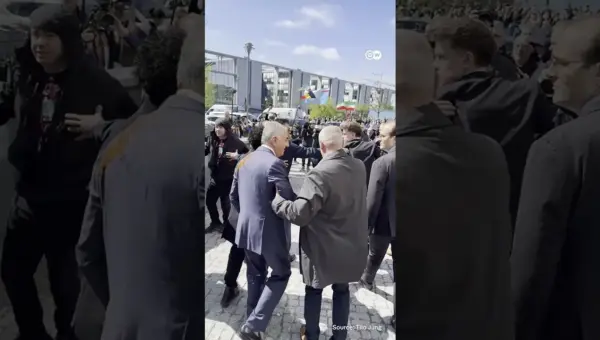 Reza Pahlavi Attacked With Red Liquid in Berlin