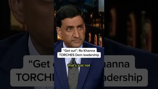 Ro Khanna Slams Democrats, Urges Party to Embrace New Ideas