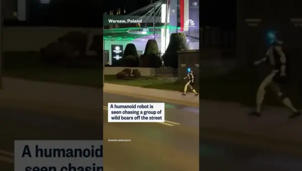 Robot Cleans Up Streets, Chasing Wild Boars Away