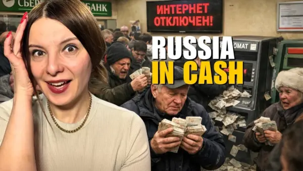 Russia Faces Cash Crunch Amidst Internet Outages