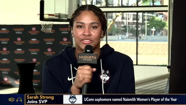 Sarah Strong Wins Naismith, Powers UConn’s Title Defense