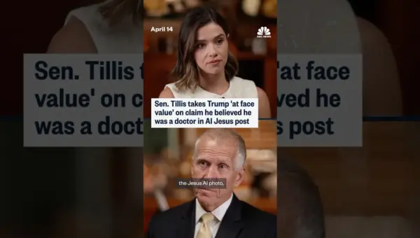 Senator Tillis Accepts Trump’s AI Jesus Post Explanation