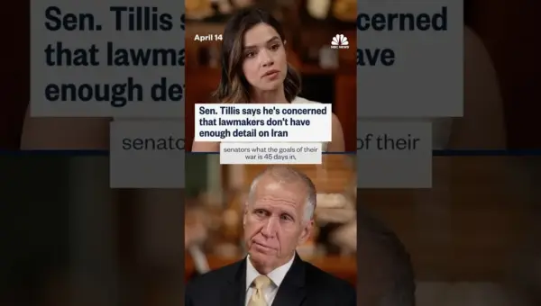 Senator Tillis Demands Clarity on US Goals in Iran Conflict