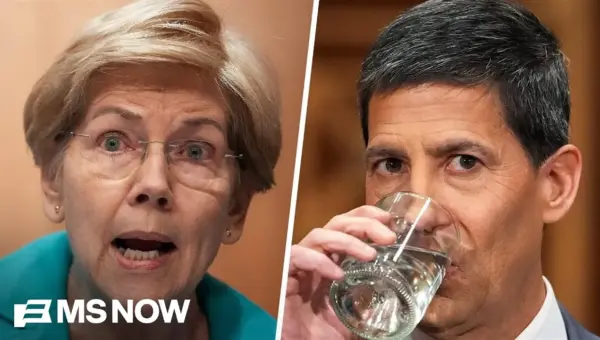 Senator Warren Presses Fed Nominee on Finances, Epstein Ties