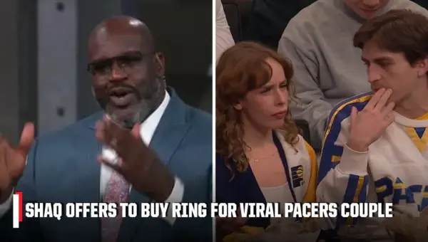 Shaq Catches Viral Couple in Lie, Offers Engagement Ring