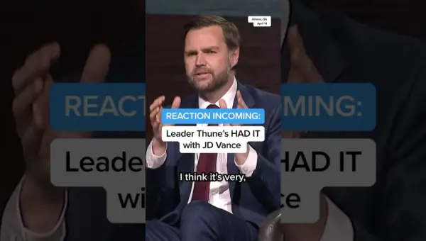 Thune Slams Vance Over Comments on Pope Leo XIV