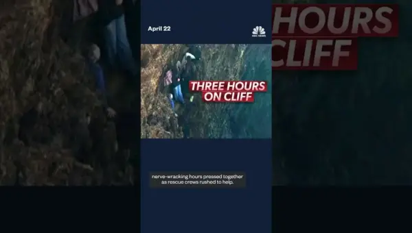 Tourists Trapped by Tide Rescued from Australian Cliff