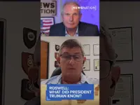 Truman Confronts Alien Reality After Roswell Crash