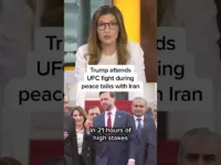 Trump Attends UFC Fight Amidst Iran Peace Talks