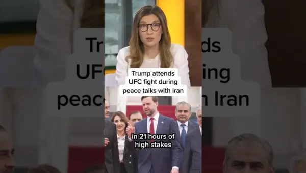 Trump Attends UFC Fight Amidst Iran Peace Talks