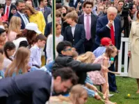 Trump Honors Faith and Might at Easter Roll