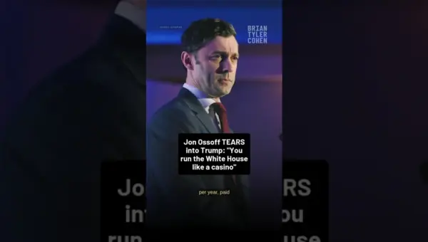 Trump Runs White House Like Casino, Ossoff Claims