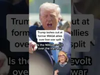 Trump Slams Ex-Allies Over Iran War Stance