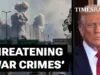 Trump’s Iran Threat Sparks War Crime Accusations