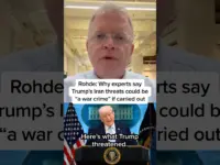 Trump’s Iran Threats Could Be War Crimes, Experts Warn