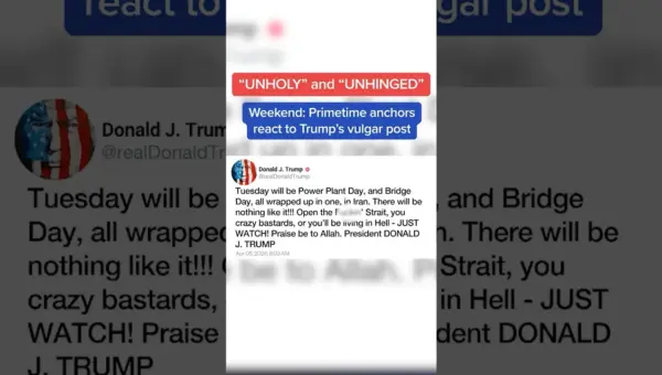 Trump’s Vulgar Easter Post Sparks Anchor Outrage