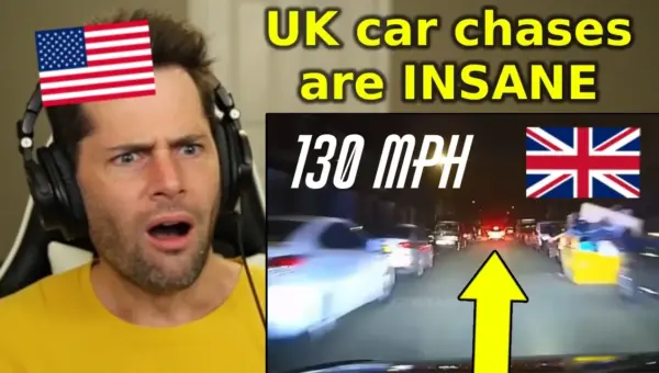 UK City Car Chase: Narrow Streets, High Stakes, American Shock