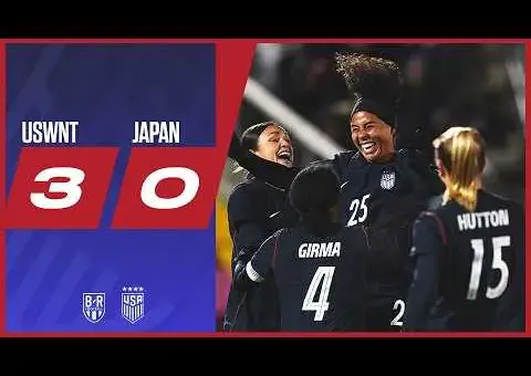 USWNT Shocks Japan 3-0 with Dominant Performance